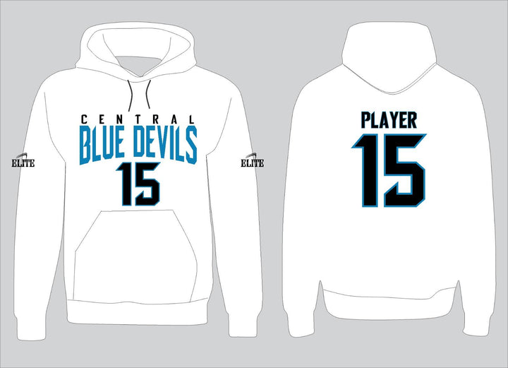Central High NJ Hoodie - White Black
