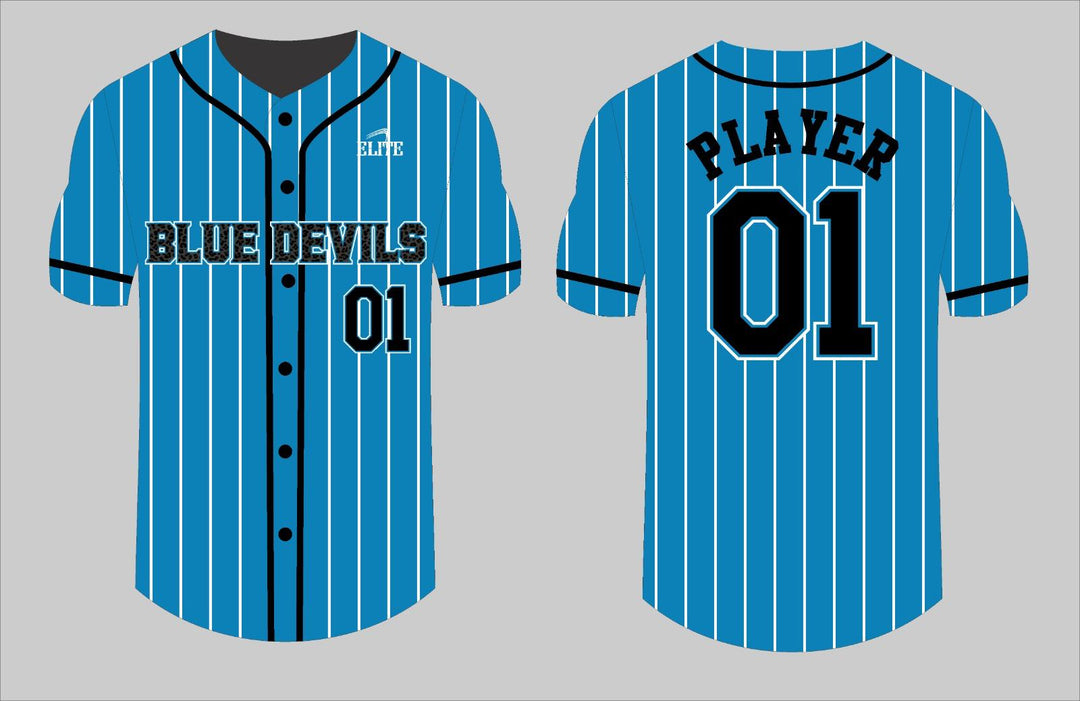 Central High NJ Baseball Jersey - Sky Blue