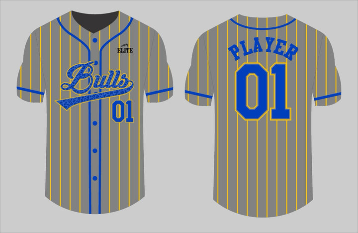 Northwest Fan Baseball Jersey - Gray/Blue