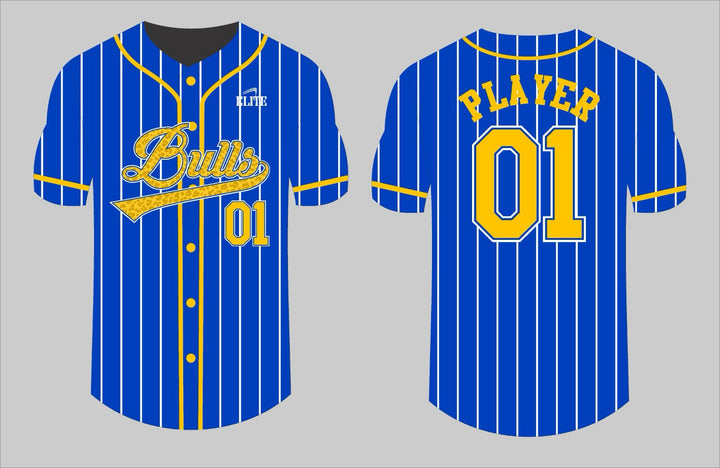 Northwest Fan Baseball Jersey - Blue/Yellow