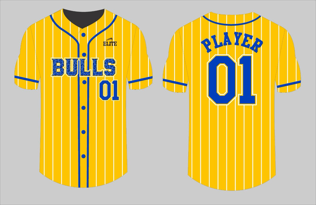 Northwest Fan Baseball Jersey - Yellow/Blue