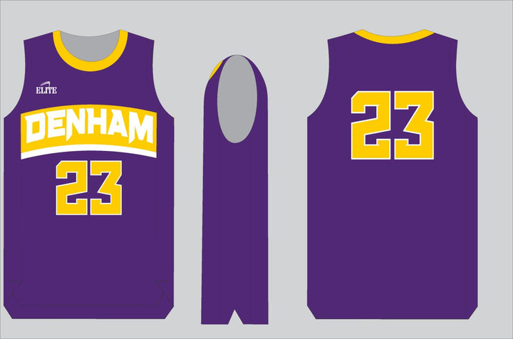 Yellow Jackets Team Shop Basketball Jersey - Purple