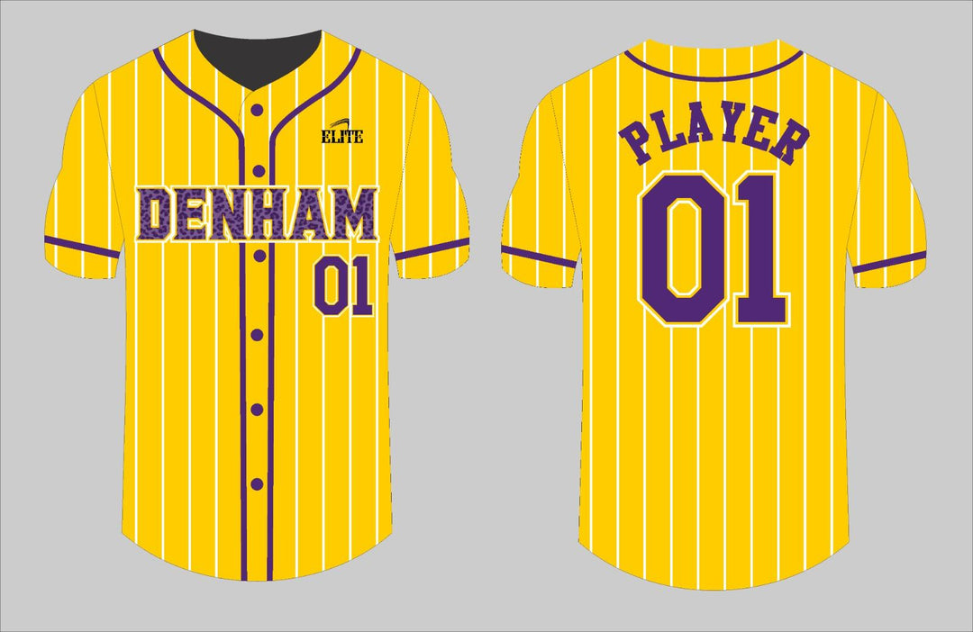 Yellow Team Shop Baseball Jersey - Yellow
