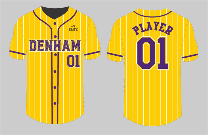 Yellow Team Shop Baseball Jersey - Yellow