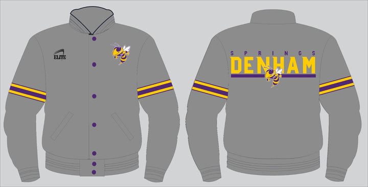 Yellow Team Shop Bomber Jacket - Grey