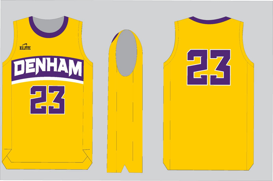 Yellow Jackets Team Shop Basketball Jersey - Yellow