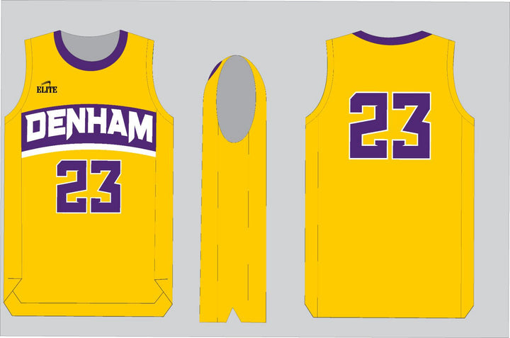 Yellow Jackets Team Shop Basketball Jersey - Yellow