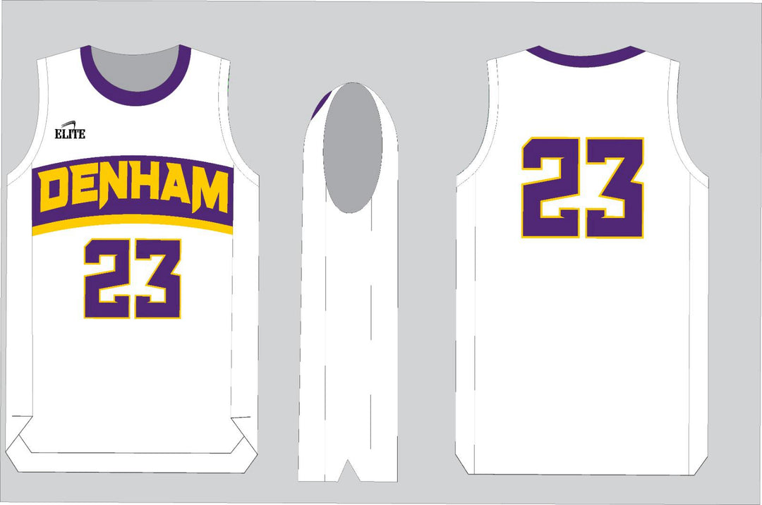 Yellow Jackets Team Shop Basketball Jersey - White