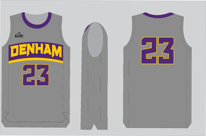 Yellow Jackets Team Shop Basketball Jersey - Grey