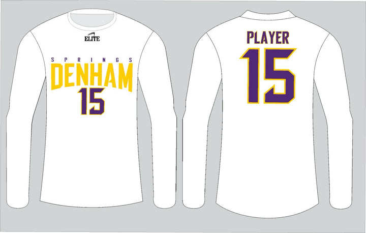Yellow Team Shop Long Sleeve Shirt - White