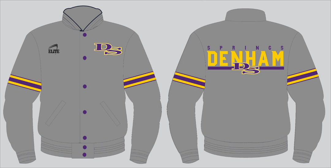 Yellow Team Shop Bomber Jacket - Grey