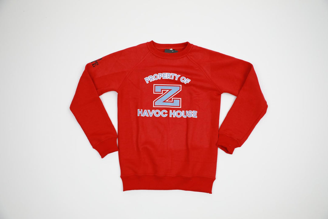 Property of Havoc House Crewneck - Red