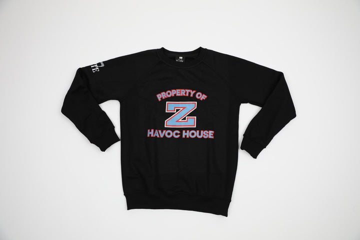 Property of Havoc House Crewneck - Black