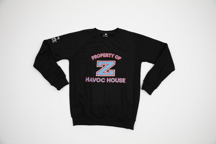 Property of Havoc House Crewneck - Black