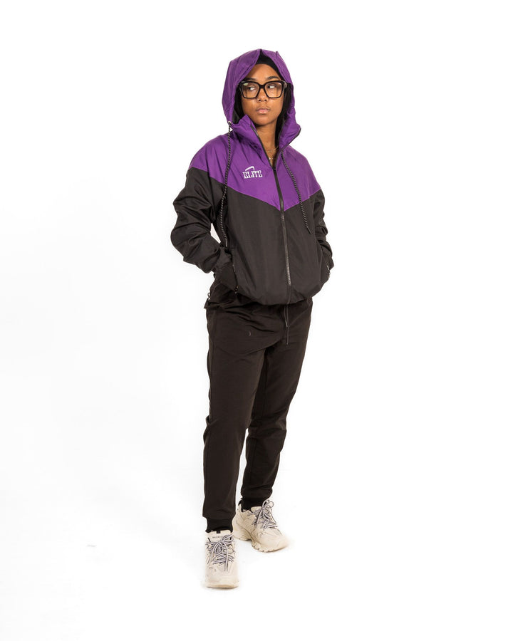 ELITE WINDBREAKER - Black & Purple