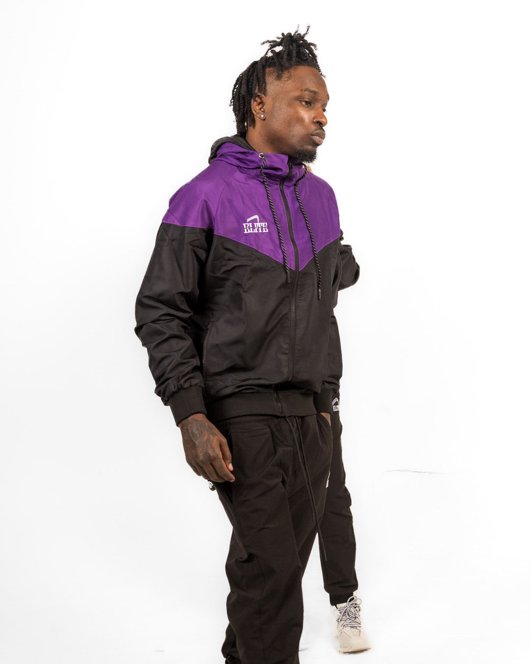 ELITE WINDBREAKER - Black & Purple