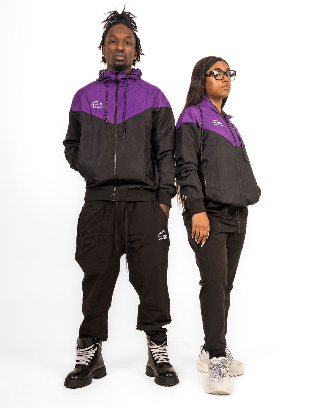 ELITE WINDBREAKER - Black & Purple