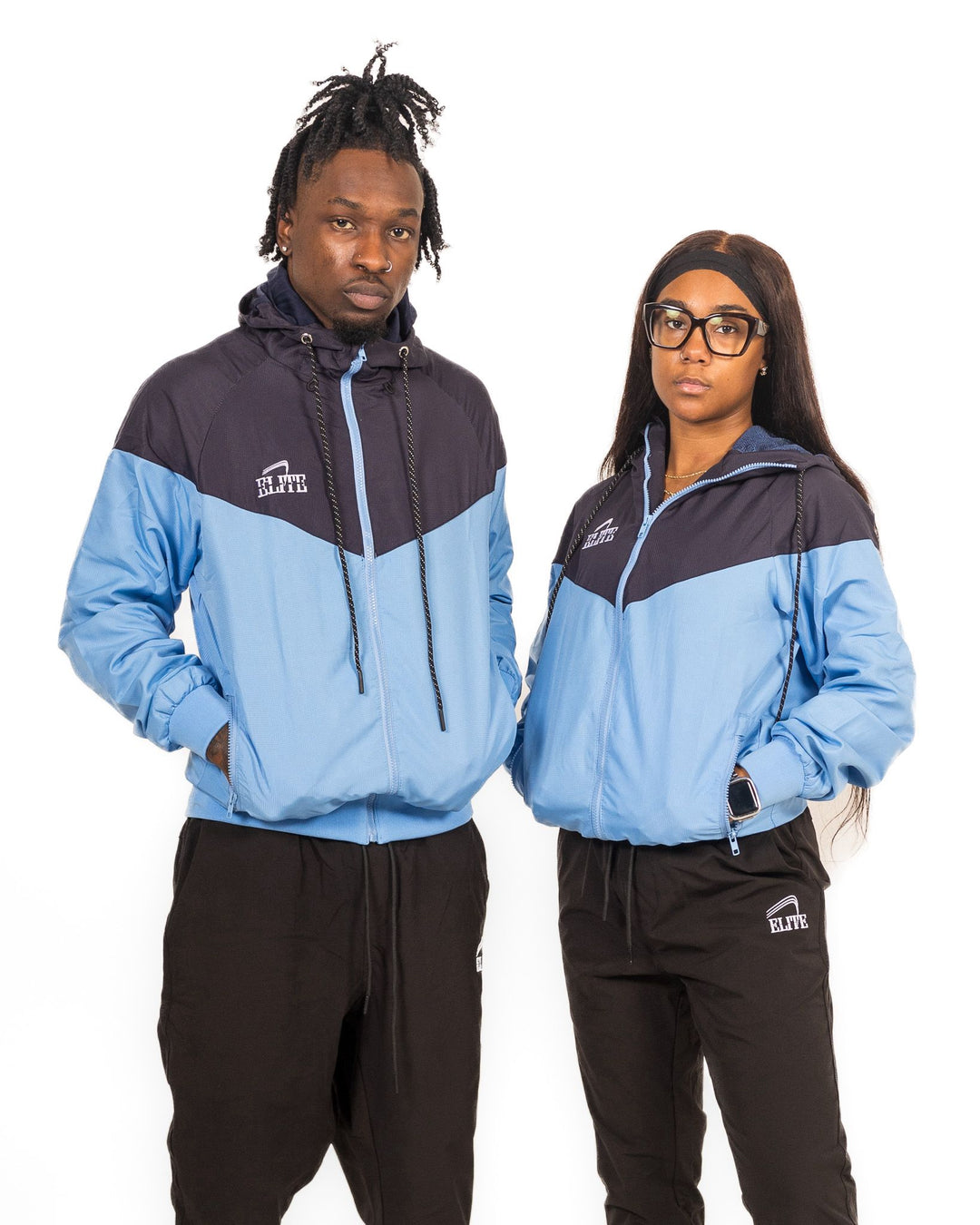 ELITE WINDBREAKER - Sky Blue & Navy