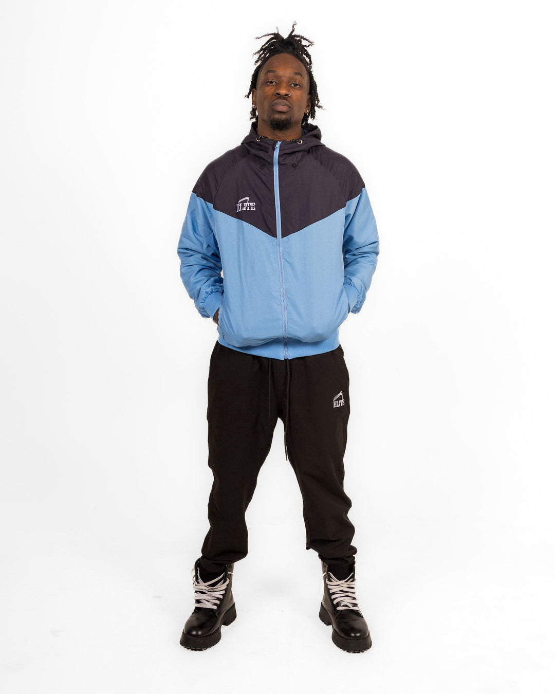 ELITE WINDBREAKER - Sky Blue & Navy