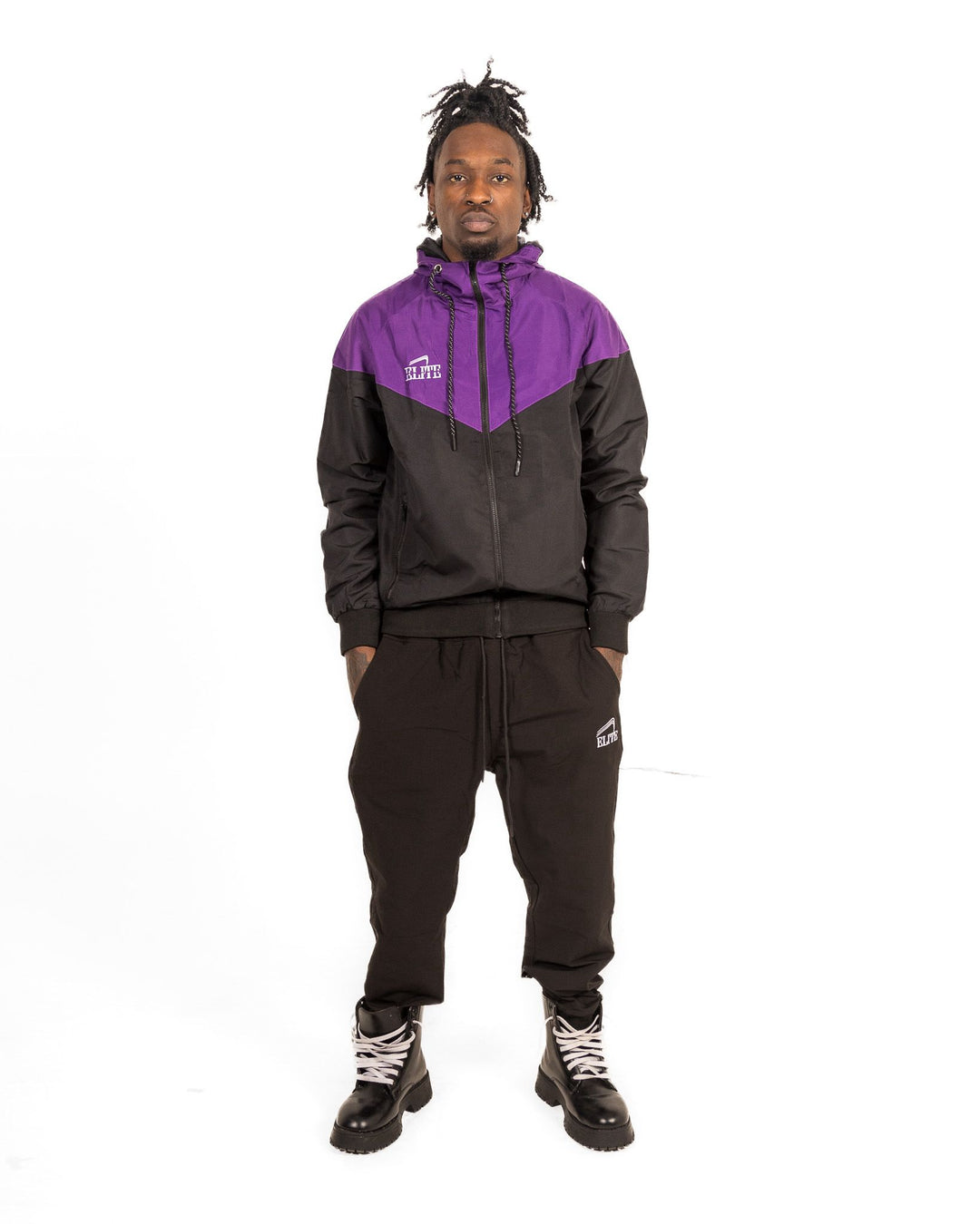 ELITE WINDBREAKER - Black & Purple