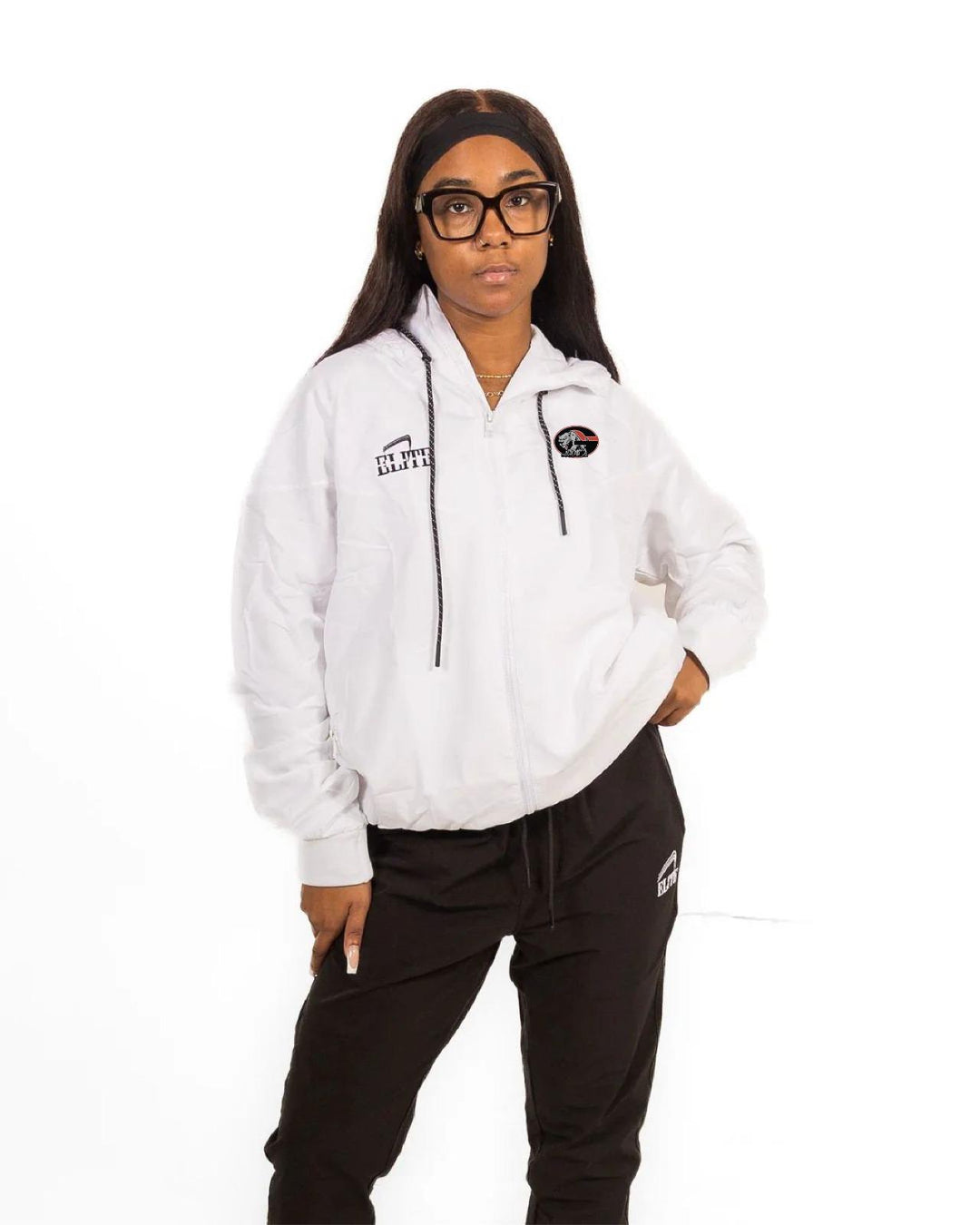 Glen Oaks Alumni ELITE WINDBREAKER - White
