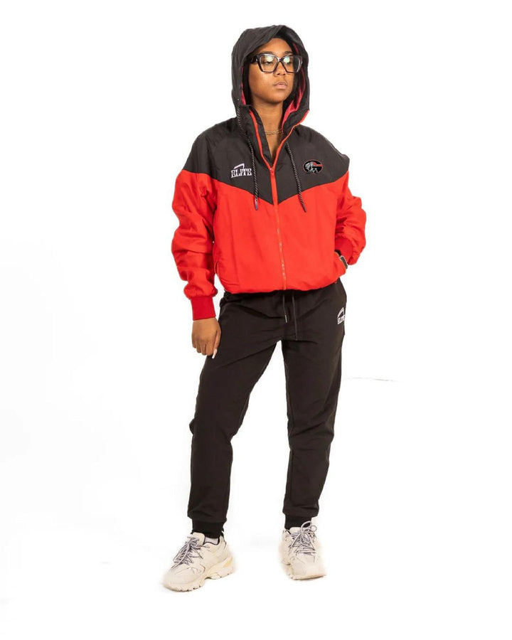 Glen Oaks Alumni ELITE WINDBREAKER - Red & Black