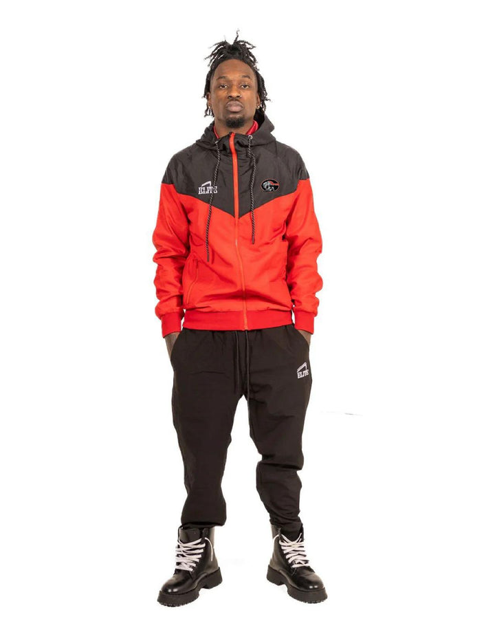 Glen Oaks Alumni ELITE WINDBREAKER - Red & Black