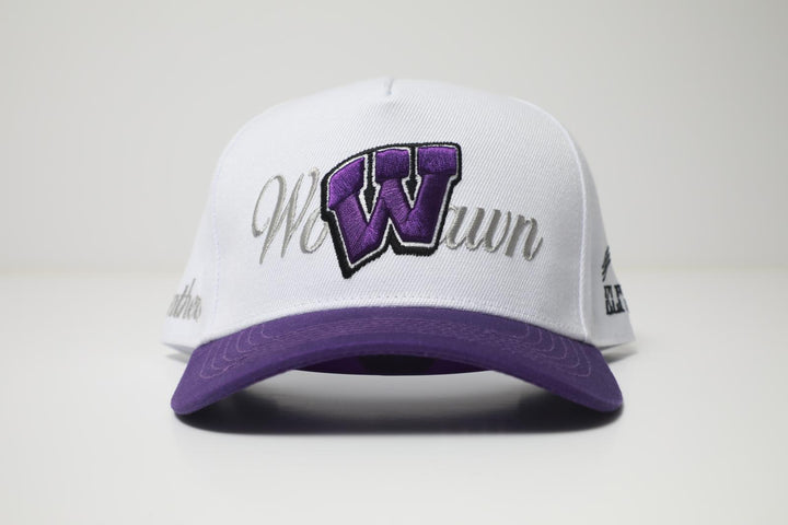 Woodlawn Panther Hat - White & Purple