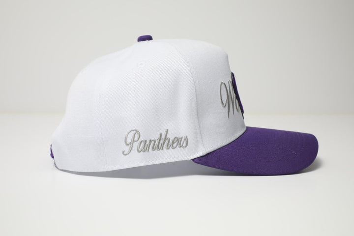 Woodlawn Panther Hat - White & Purple