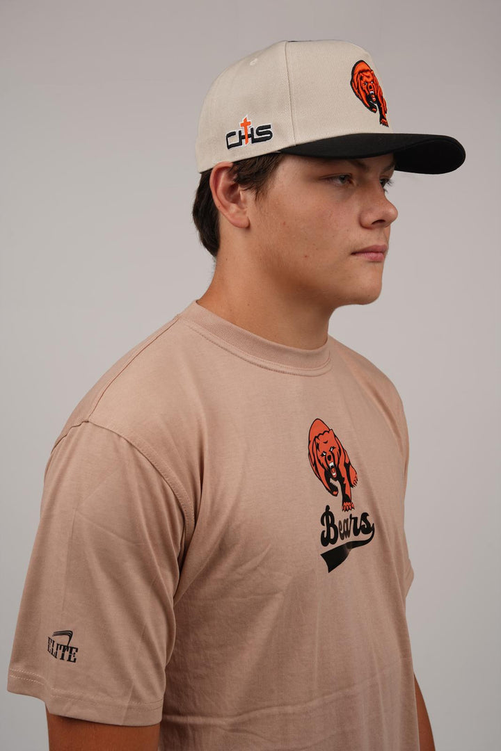 Catholic Bear Banner Shirt - Brown