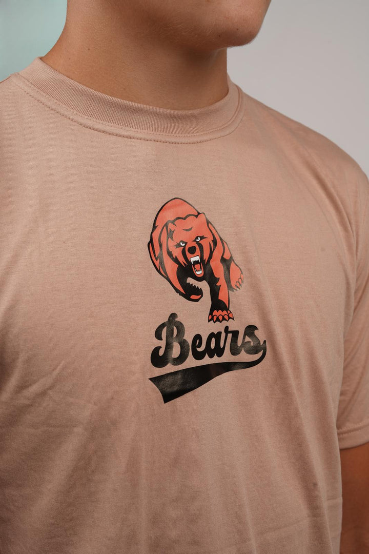 Catholic Bear Banner Shirt - Brown