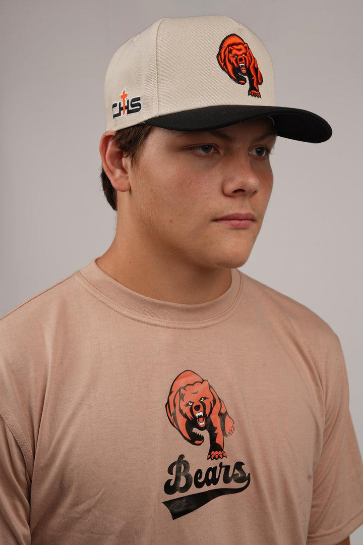 Catholic Bear Banner Shirt - Brown