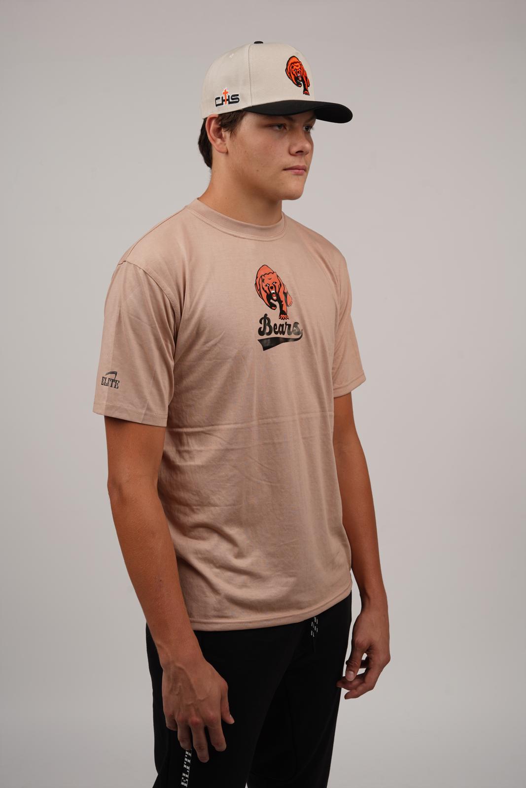 Catholic Bear Banner Shirt - Brown