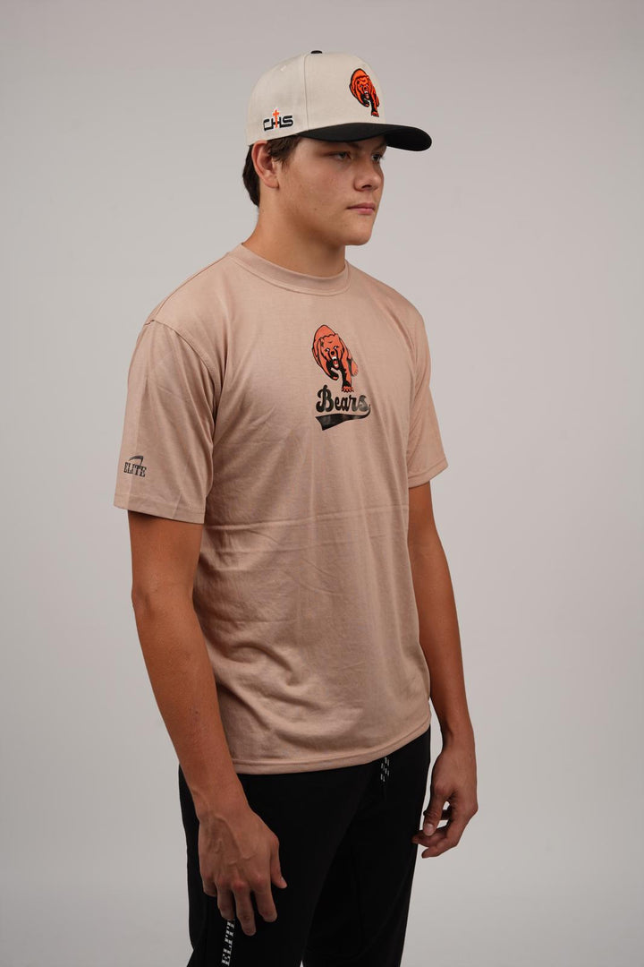 Catholic Bear Banner Shirt - Brown