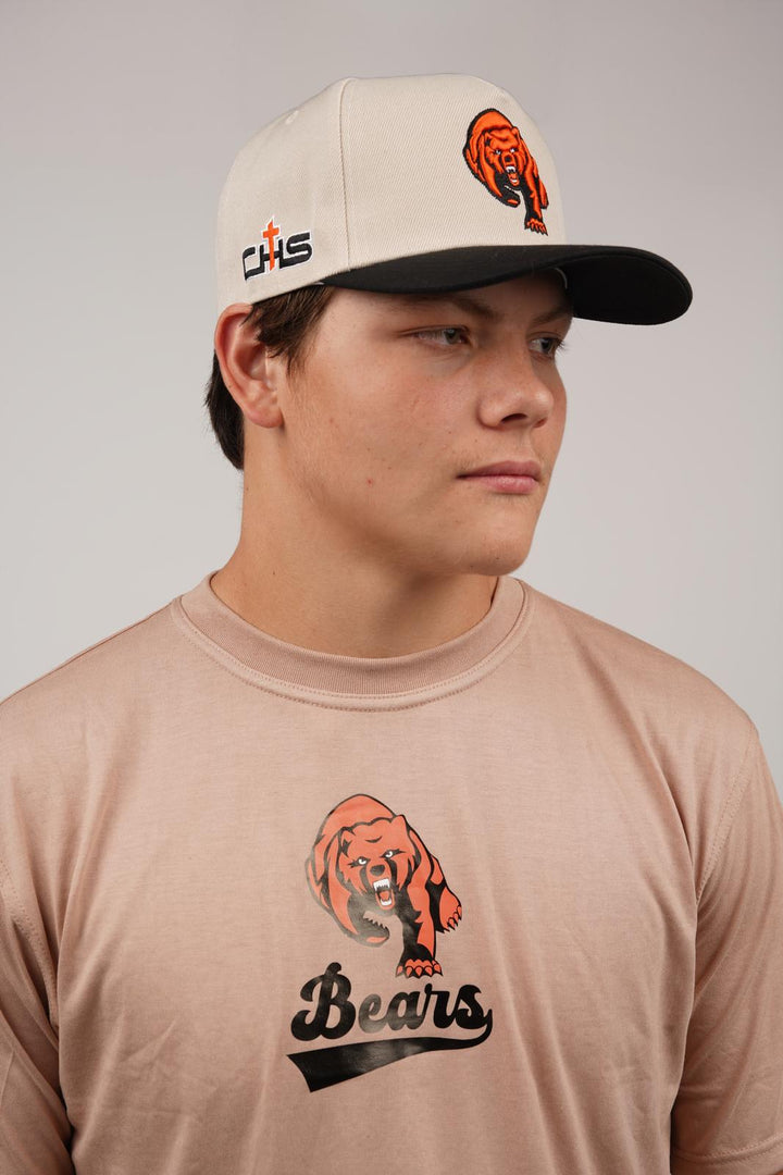 Catholic Bear Banner Shirt - Brown