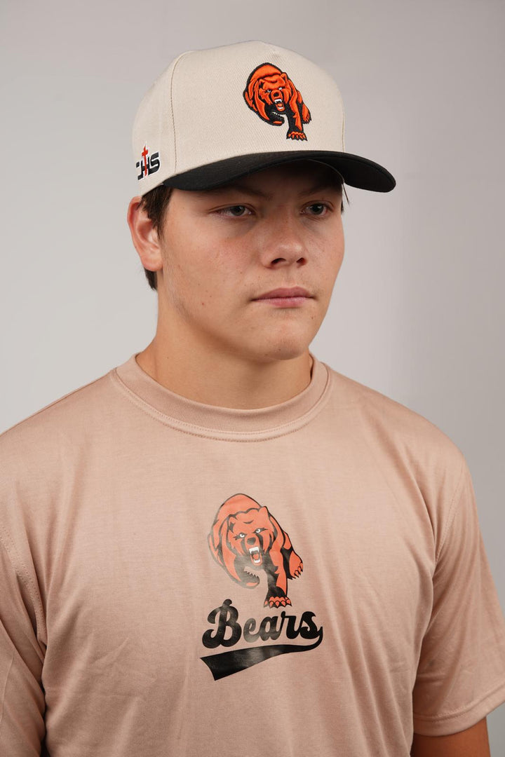 Catholic Bear Banner Shirt - Brown