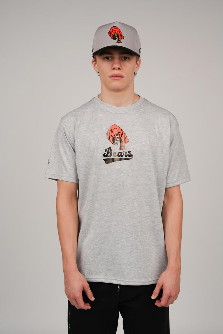 Catholic Bear Banner Shirt - Grey
