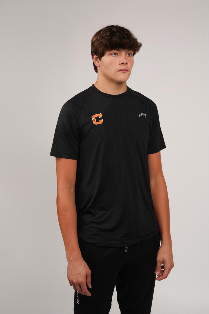Catholic Embroidered Performance Shirt - Black