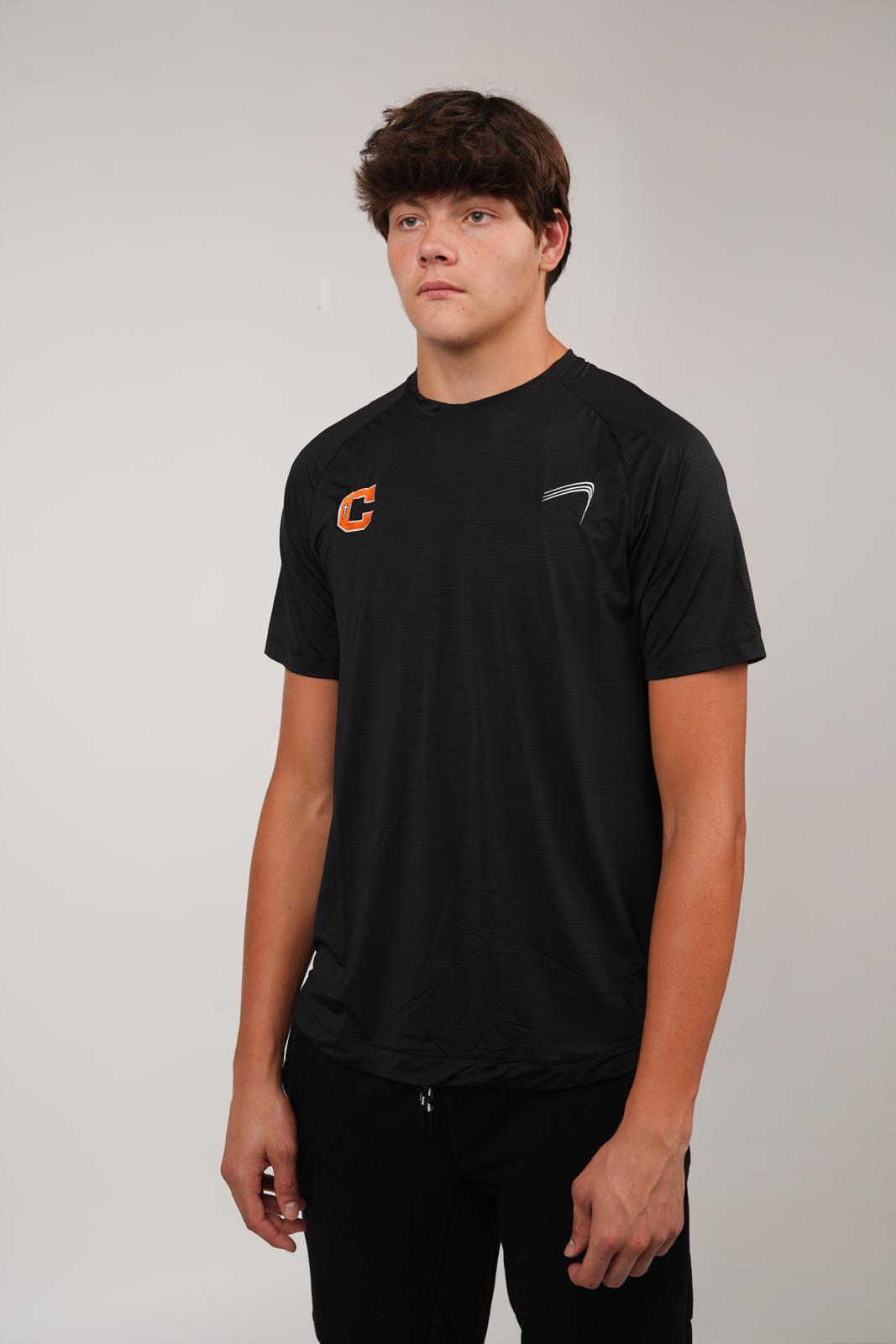 Catholic Embroidered Performance Shirt - Black