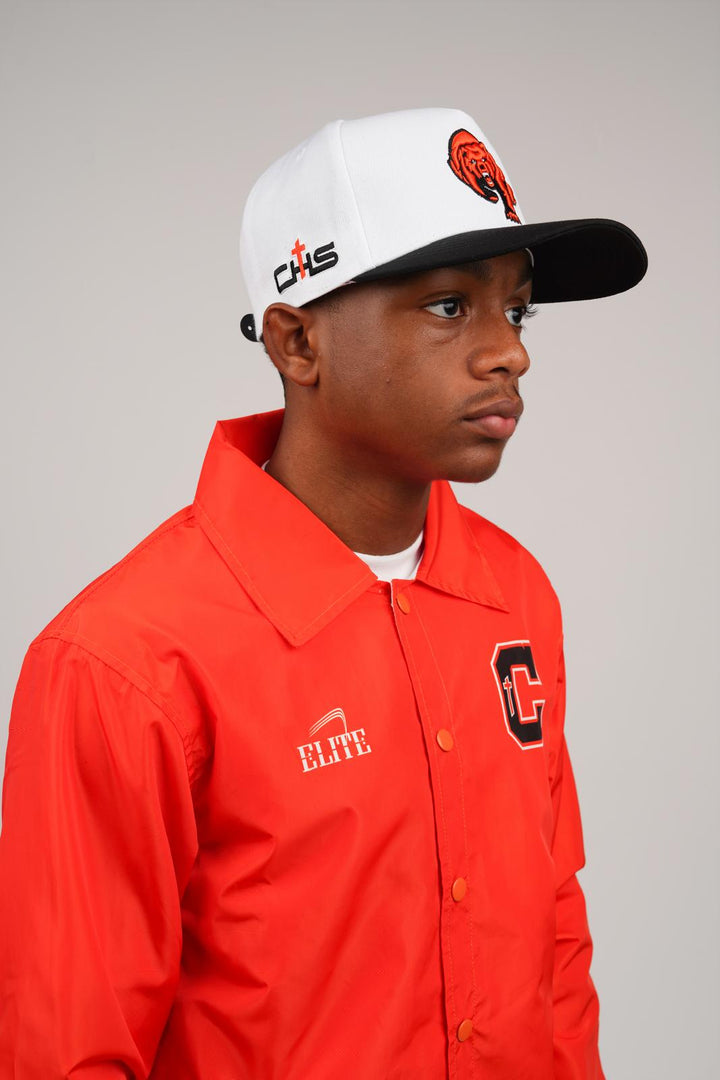 Catholic Retro Sideline Windbreaker - Orange