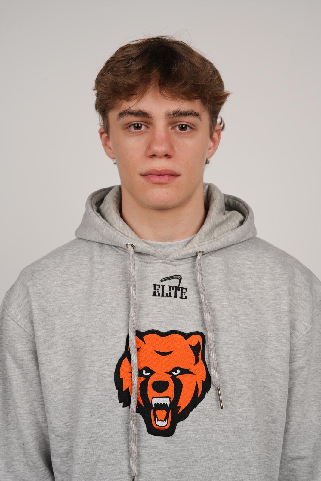 Catholic Embroidered Cur Dog Hoody - Grey