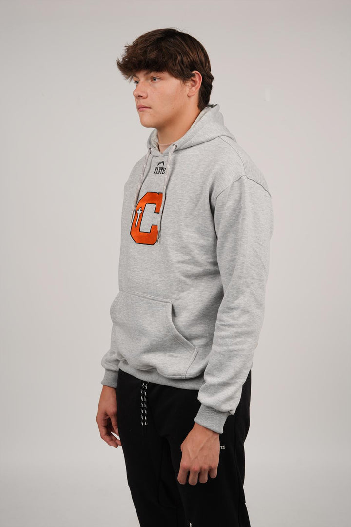 Catholic Embroidered C Hoody - Grey