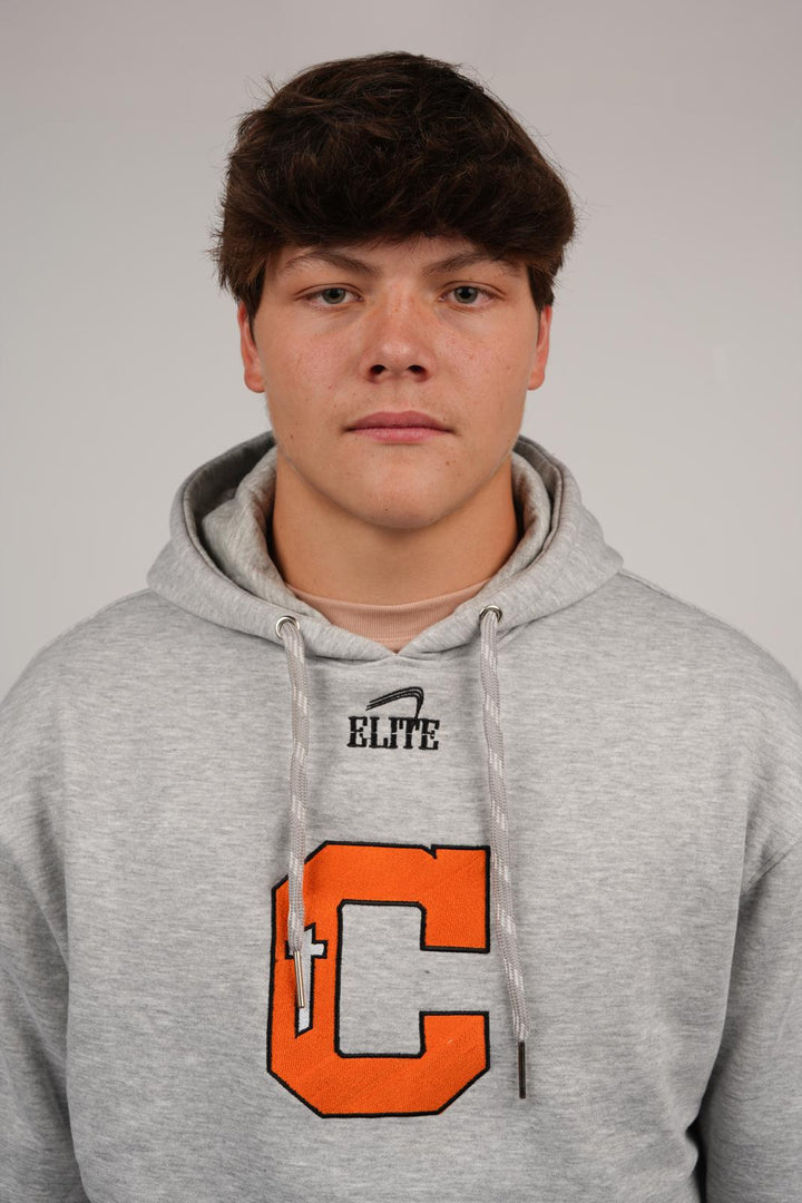 Catholic Embroidered C Hoody - Grey
