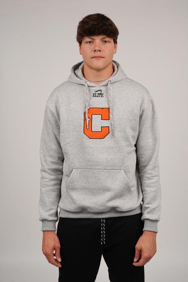 Catholic Embroidered C Hoody - Grey