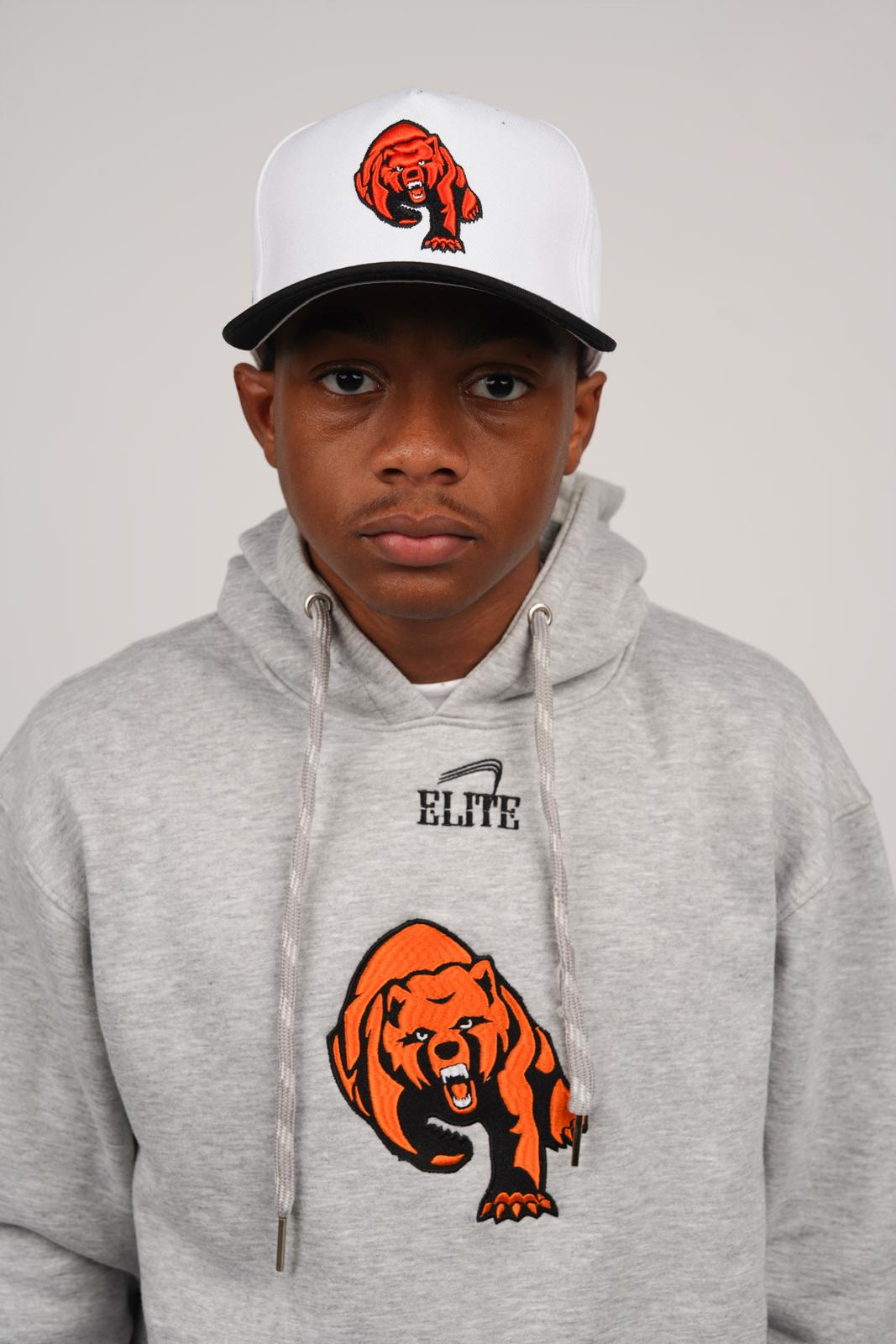 Catholic Embroidered Full Cur Dog Hoody - Grey