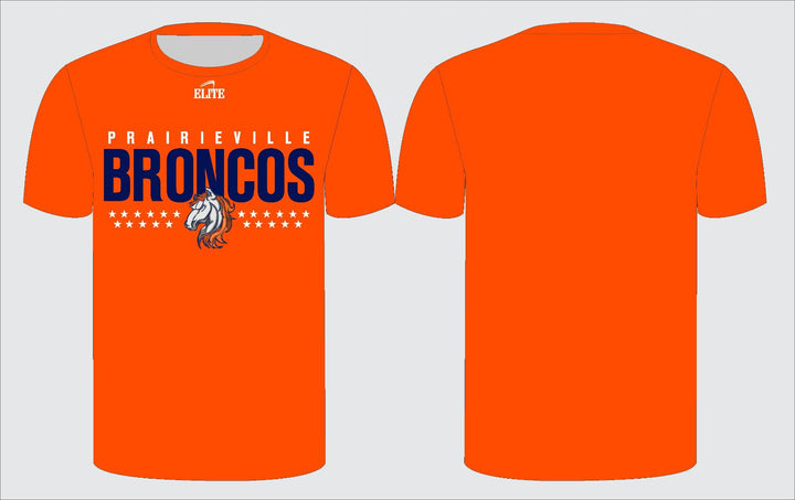 Prairieville Broncos Short Sleeve Shirt - Orange