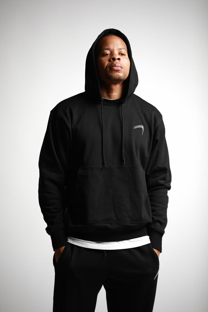Elite Crewneck Hoody - Black