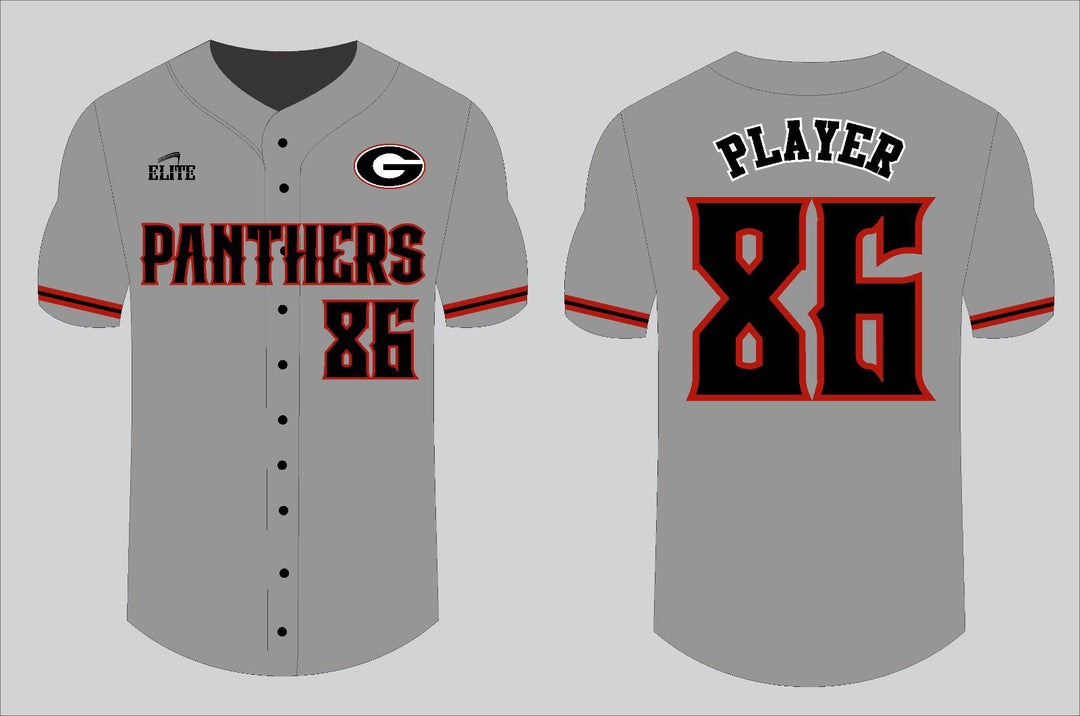 Glen Oaks Panthers Buttons Jersey - Grey