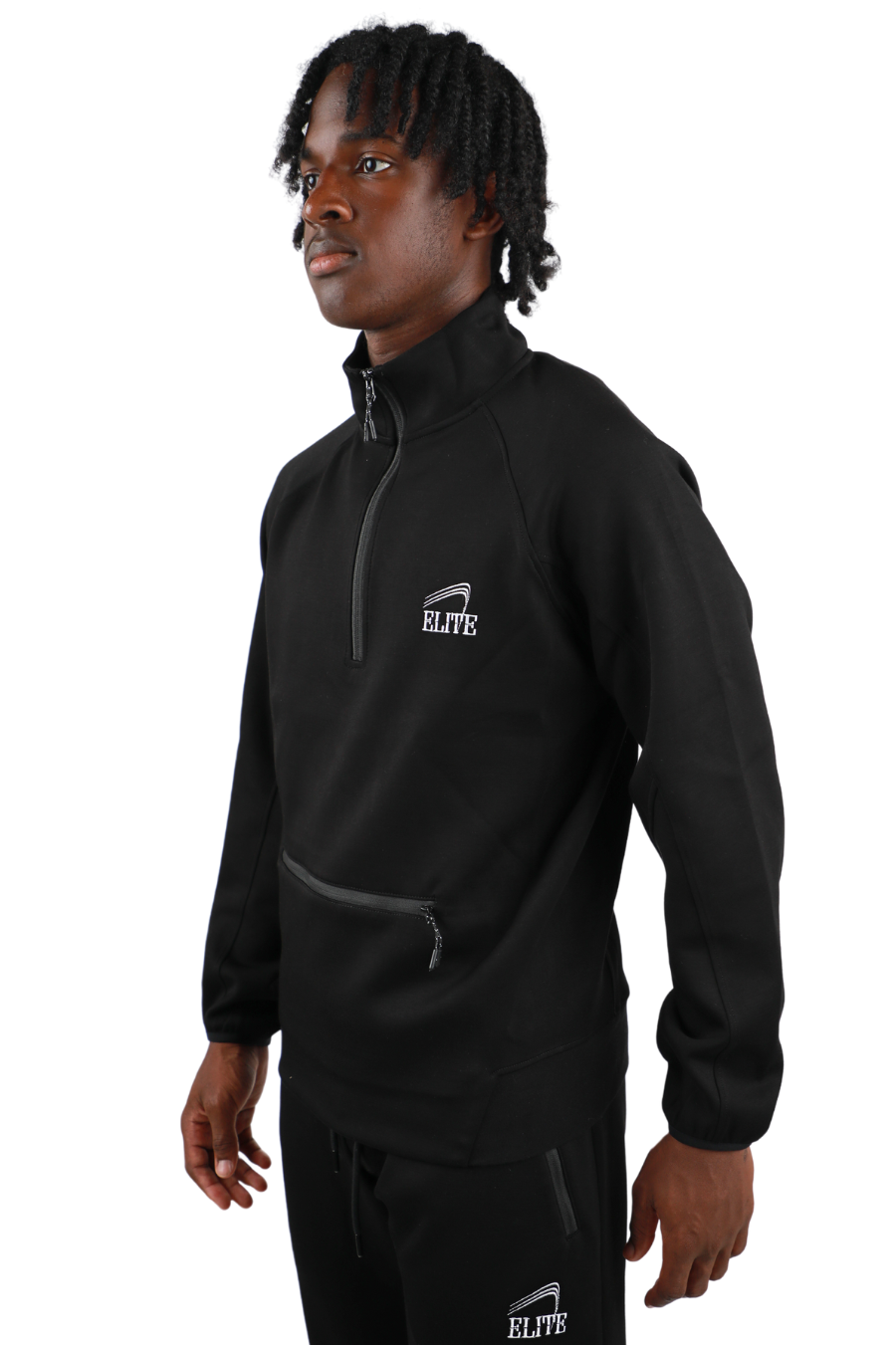 Elite Premier Tech 1/2 Zip Pullover Set - Black