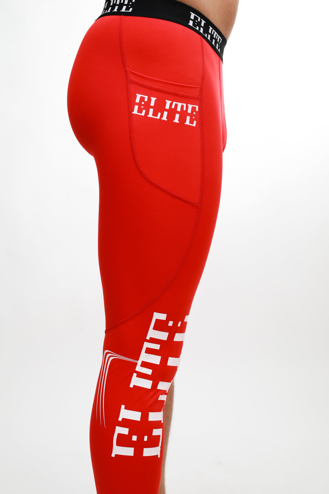 Elite One Legged  Tights - Red